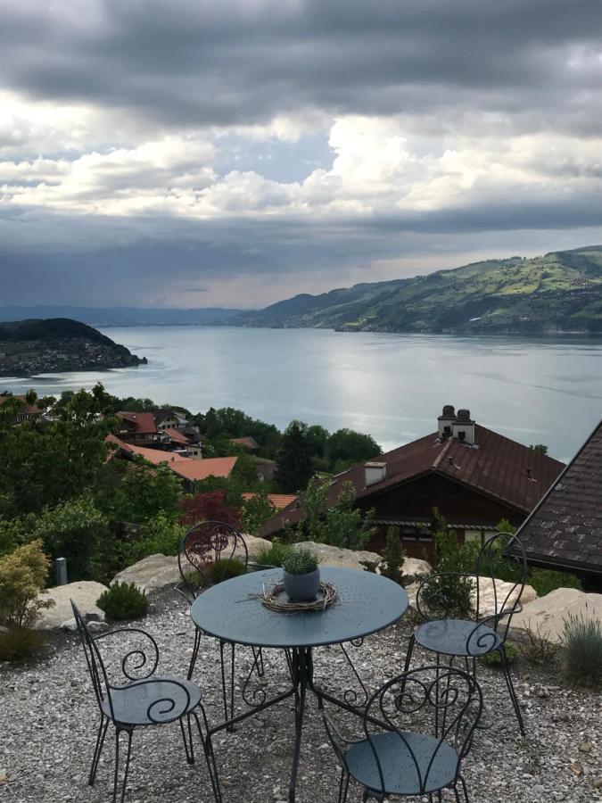 Moderne Unterkunft Mit Panoramablick Auf Thunersee Krattigen Εξωτερικό φωτογραφία
