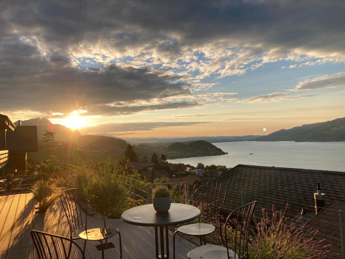 Moderne Unterkunft Mit Panoramablick Auf Thunersee Krattigen Εξωτερικό φωτογραφία