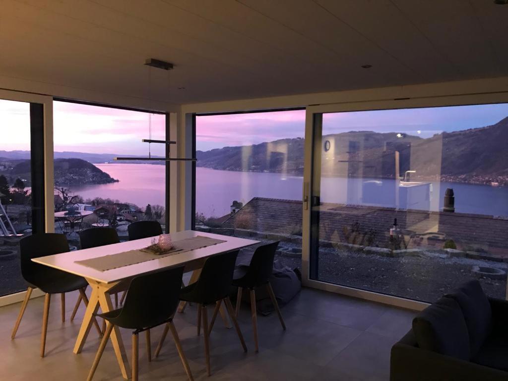 Moderne Unterkunft Mit Panoramablick Auf Thunersee Krattigen Εξωτερικό φωτογραφία