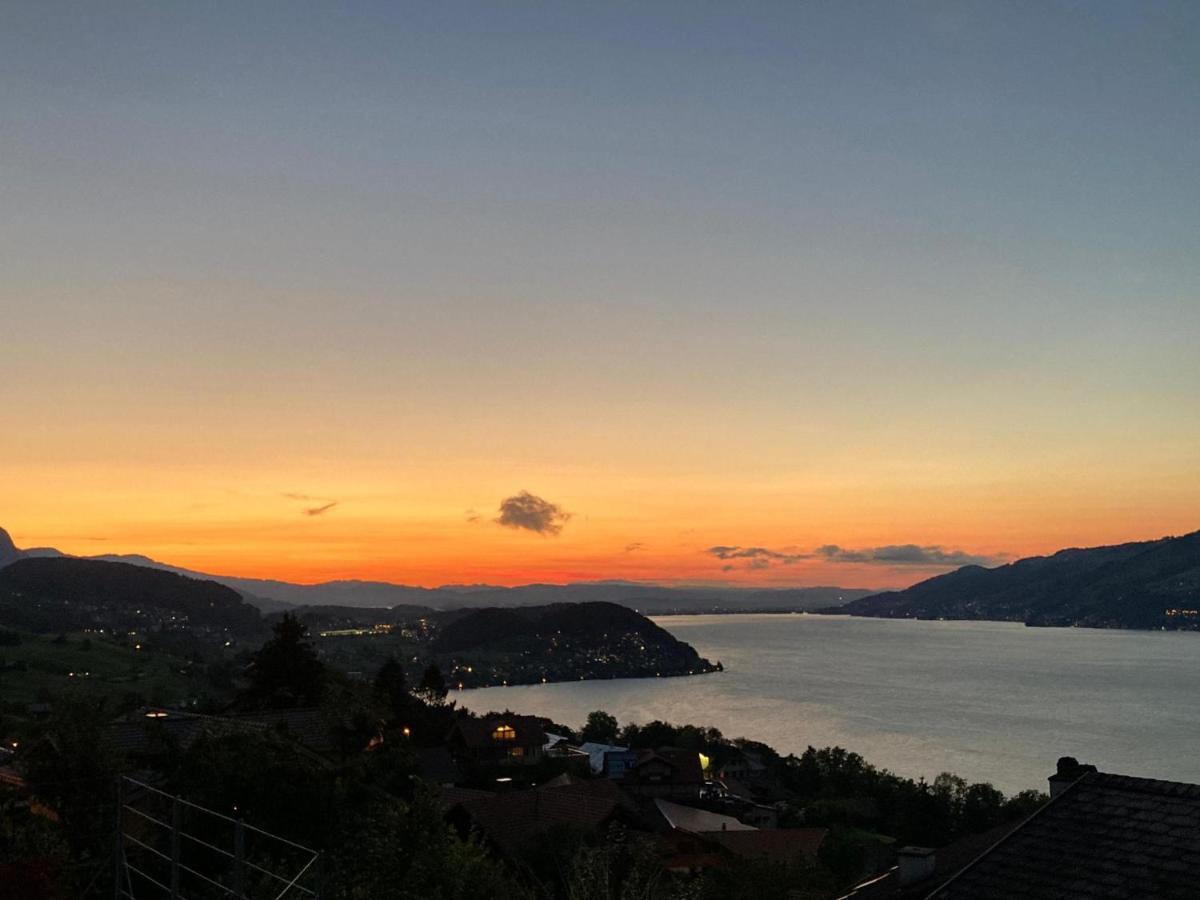 Moderne Unterkunft Mit Panoramablick Auf Thunersee Krattigen Εξωτερικό φωτογραφία