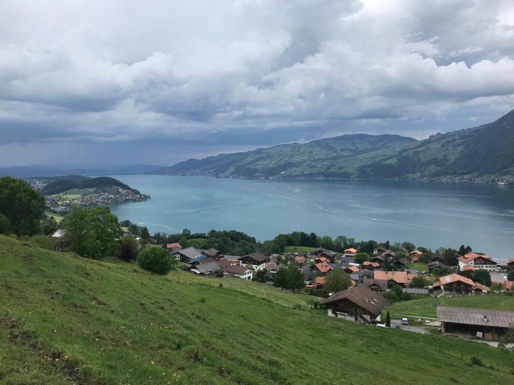 Moderne Unterkunft Mit Panoramablick Auf Thunersee Krattigen Εξωτερικό φωτογραφία